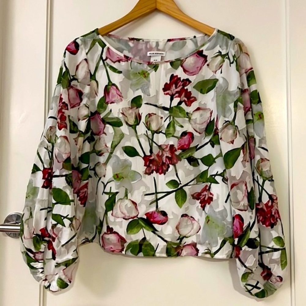 Club Monaco Floral Blouse NWT